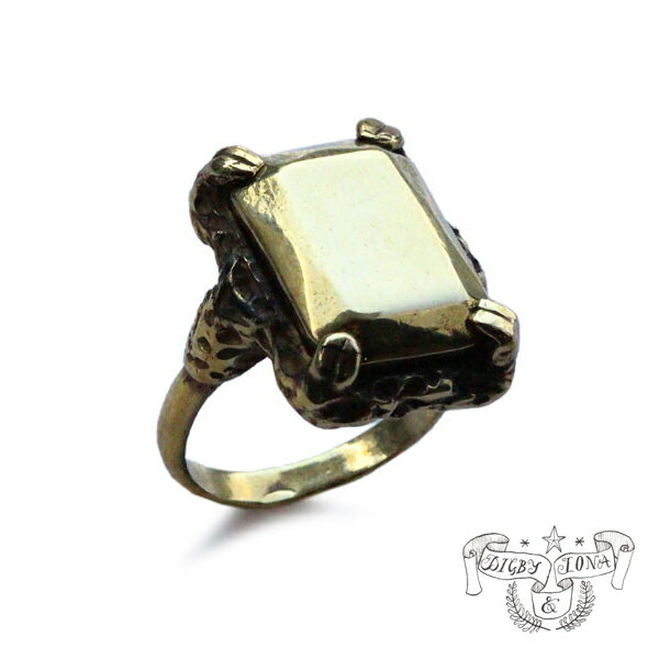 Digby & Iona ディグビー アンド アイオナ 【 Emerald Cut Ring / エメラルドカット リング 】[ 正規品 ] 指輪 金色 ゴールドカラー ギフト プレゼント ユニセックス メンズ レディース 人気 ブランド おしゃれ おすすめ ラッピング 【 送料無料 】
