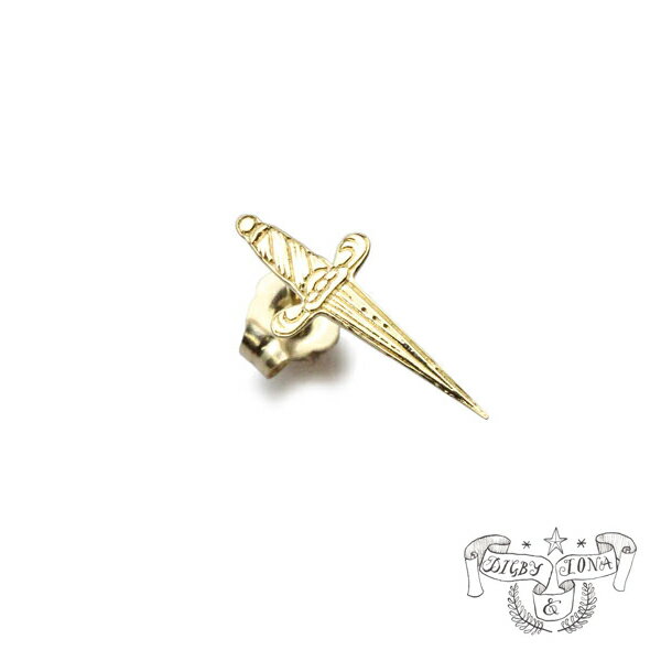 Digby & Iona ディグビー アンド アイオナ 【 Kahlo Earring ( K14 Yellow Gold ) / ピアス イエローゴールド 】[ 正規品 ] ダガー ラグジュアリー 金 プレゼント ユニセックス メンズ レディース 片耳 ブランド おしゃれ ラッピング 【 送料無料 】