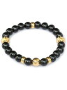 IVXLCDM アイブイエックスエルシーディーエム 【 THREE CLOSS ONYX BALL BRACELET [ IVX-A774 ] SV925 / GD / ONYX / スリー クロス オニキスボール ブレスレット 】[ 正規品 ] メンズ 人気 ブランド おしゃれ 【 送料無料 】