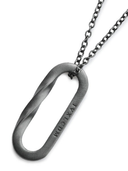 IVXLCDM アイブイエックスエルシーディーエム 【 TWISTED OVAL PENDANT (MATTE BLACK) / ツイステッド オーバル ペンダント マットブラック 】 正規品 シルバー ネックレス 925 銀 プレゼント ギフト ユニセックス メンズ レディース 【 送料無料 】