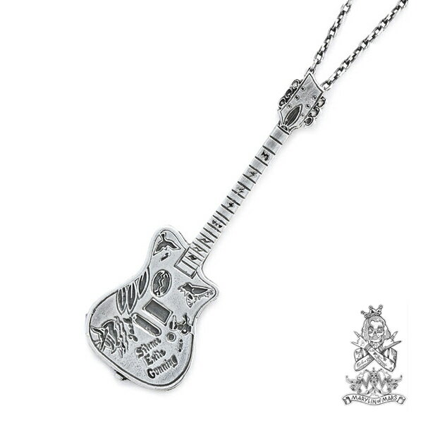 Marylin of Mars マリリンオブマーズ 【 J.D. Guitar Necklace ジョニーデップ ギター ネックレス 】[ 正規品 ] ペンダント 着用 愛用 シルバー925 ペア プレゼント ギフト ユニセックス メンズ レディース 【 送料無料 】