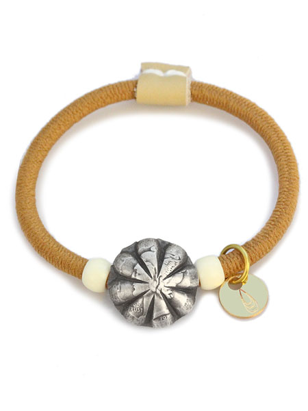 Button Works ボタンワークス 【 NEW MERCURY DIME CONCHO GUM (BEIGE) / ニューマーキュリーダイムコンチョガム ベージュ 】[ 正規品 ] ブレスレット ヘアゴム ビンテージコイン ユニセックス メンズ レディース 人気 ブランド おしゃれ