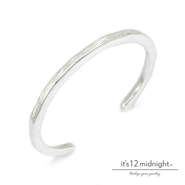 it's 12 midnight イッツ トゥエルヴ ミッドナイト 【 Lofty Texture Bangle / バングル 】[ 正規品 ] 腕輪 シルバー 銀 925 プレゼント 金属アレルギー対応 ユニセックス メンズ レディース 定番 人気 ブランド おしゃれ シンプル ペア 【 送料無料 】