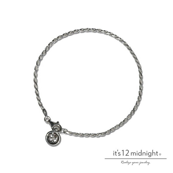 it's 12 midnight イッツ トゥエルヴ ミッドナイト 【 1.9mm Rope chain Bracelet / ロープチェーン ブレスレット [...