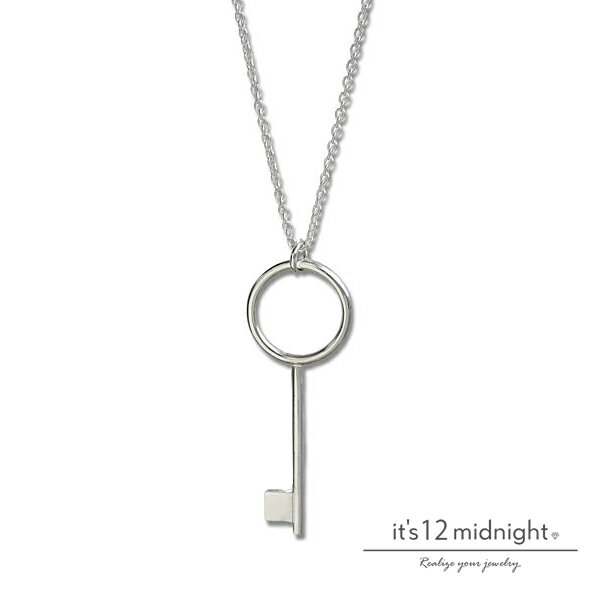 it's 12 midnight イッツ トゥエルヴ ミッドナイト 【 Kagi Necklace / 鍵 ネックレス 】[ 正規品 ] キーネックレス ペンダント シルバー 銀 ロングチェーン ロングネックレス シンプル プレゼント メンズ レディース ユニセックス 人気 【 送料無料 】