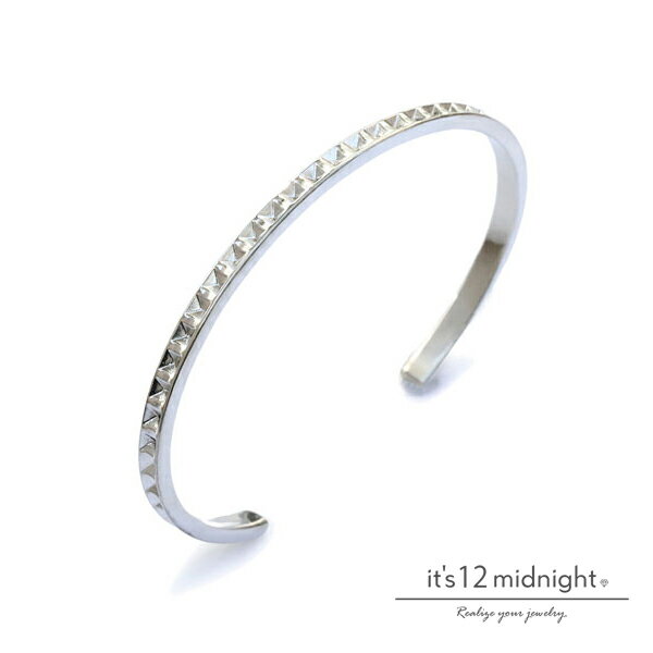 it's 12 midnight イッツ トゥエルヴ ミッドナイト 【 Reverse Studs Bangle / バングル 】[ 正規品 ] シルバーバングル ブレスレット スタッズバングル 銀 シンプル プレゼント メンズ レディース ユニセックス ペア 人気 【 送料無料 】