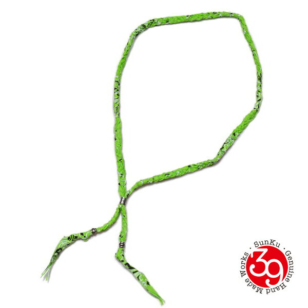 SunKu サンク 39 【 BANDANA NECKLACE / バンダナ ネックレス (LIME GREEN) [ SK-290 ] 】[ 正規品 ] ライムグリーン ペア プレゼント ギフト ユニセックス メンズ レディース 人気 ブランド おしゃれ