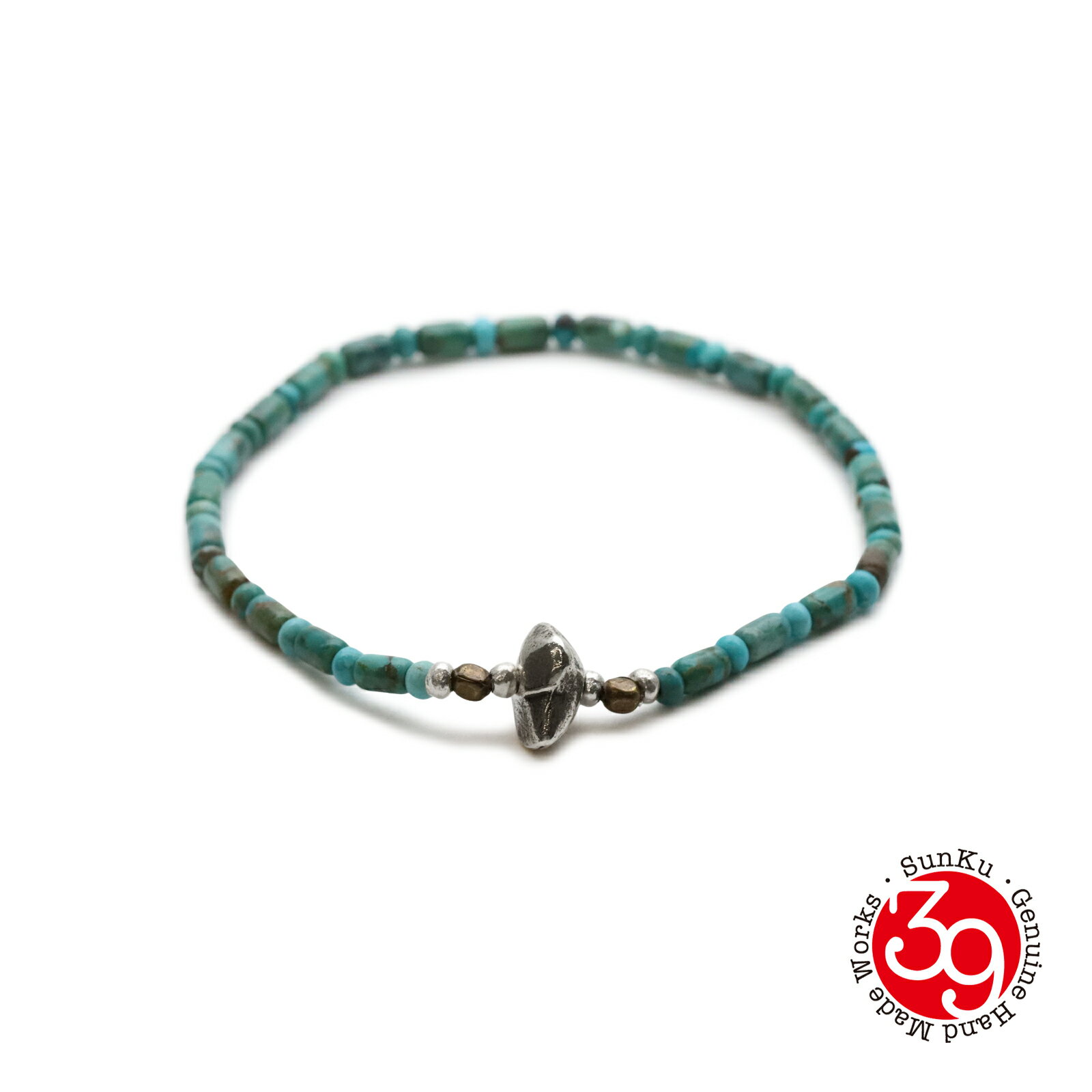 SunKu  39  Turquoise Pipe Beads Bracelet [ SK-343 ]  ѥ ӡ ֥쥹å [ ...