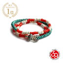 SunKu サンク 39 【 American Flag 3 Roll Bracelet & Necklace アメリカンフラッグ 3連 ブレスレット & ネッ...