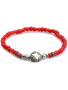 SunKu サンク 39 【 STAR CONCHA BEADS BRACELET RED / スターコンチョ ブレスレット レッド [ SK-207-RED ...