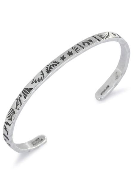 BELIEVEINMIRACLE ビリーブインミラクル 【 GARA BANGLE [ 563 ] ガラ バングル 】[ 正規品 ] カフブレスレット 腕輪 スターリングシルバー ハンドメイド スタンプワーク ネイティブ 銀 925 プレゼント メンズ レディース 【 送料無料 】