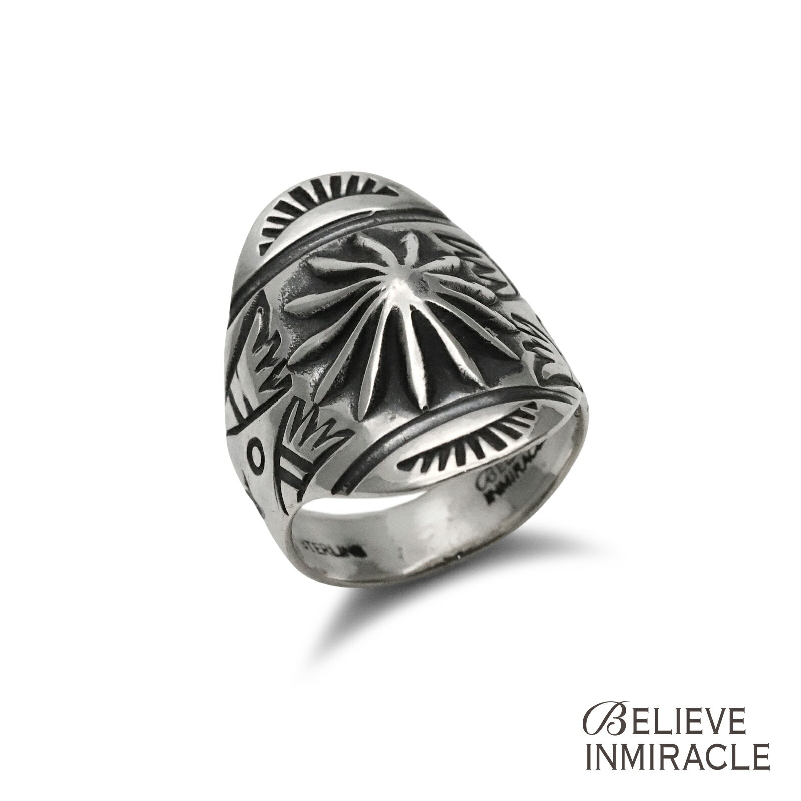 樂天商城 - BELIEVEINMIRACLE ビリーブインミラクル 【 HAND STAMPED RING 2 リング 】[ 正規品 ] 指輪 ピンキー シルバー 銀 925 スタンプ インディアンジュエリー ペア プレゼント ユニセックス メンズ レディース 人気 ブランド おしゃれ 【 送料無料 】