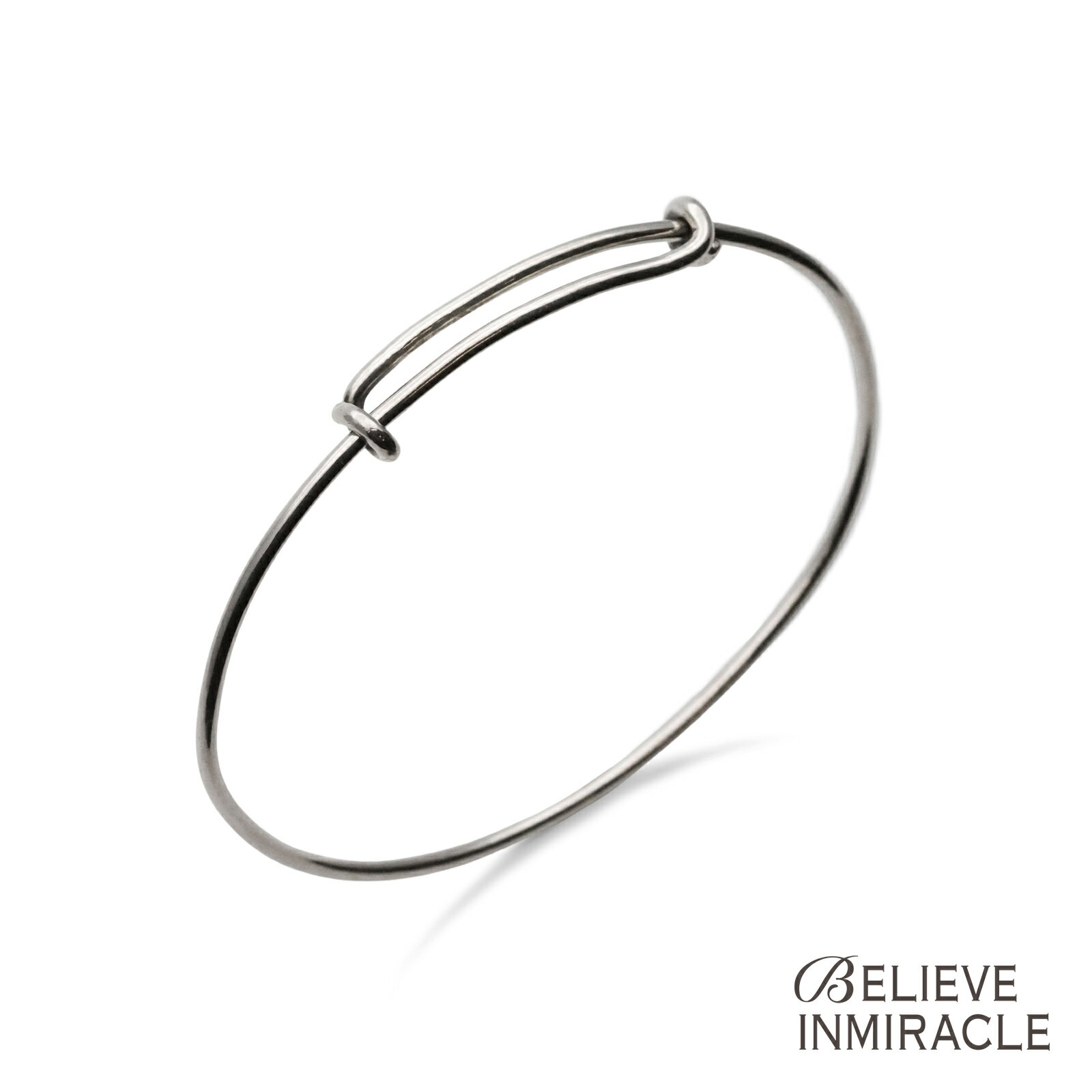Silver - BELIEVEINMIRACLE ビリーブインミラクル 【 WIRE BRACELET ワイヤー ブレスレット 】[ 正規品 ] 腕輪 シルバー 銀 925 ペア プレゼント ユニセックス メンズ レディース 人気 ブランド おしゃれ 【 送料無料 】