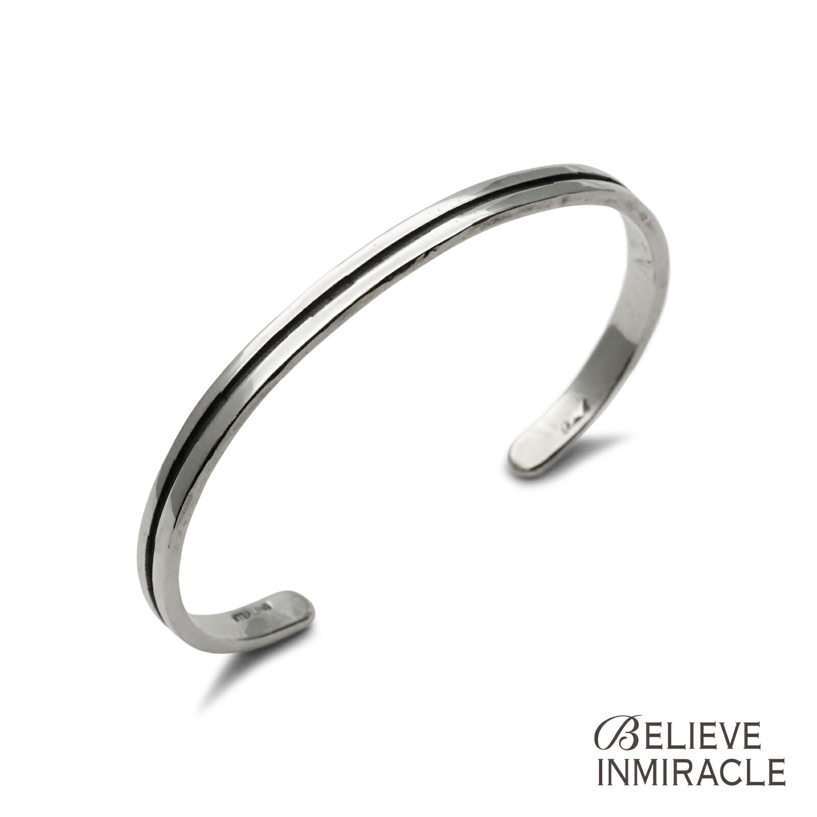 樂天商城 - BELIEVEINMIRACLE ビリーブインミラクル 【 LINE BANGLE ライン バングル 】[ 正規品 ] 腕輪 ブレスレット シルバー 銀 925 ペア プレゼント ユニセックス メンズ レディース 人気 ブランド おしゃれ 【 送料無料 】