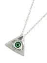 Blue Bayer Design ブルーベイヤーデザイン 【 Evil eye pyramid necklace ( Green ) / ピラミッド 義眼 ネックレス ( グリーン ) 】 正規品 ペンダント シルバー 925 銀 プレゼント メンズ レディース ユニセックス 定番 人気 ブランド 【 送料無料 】