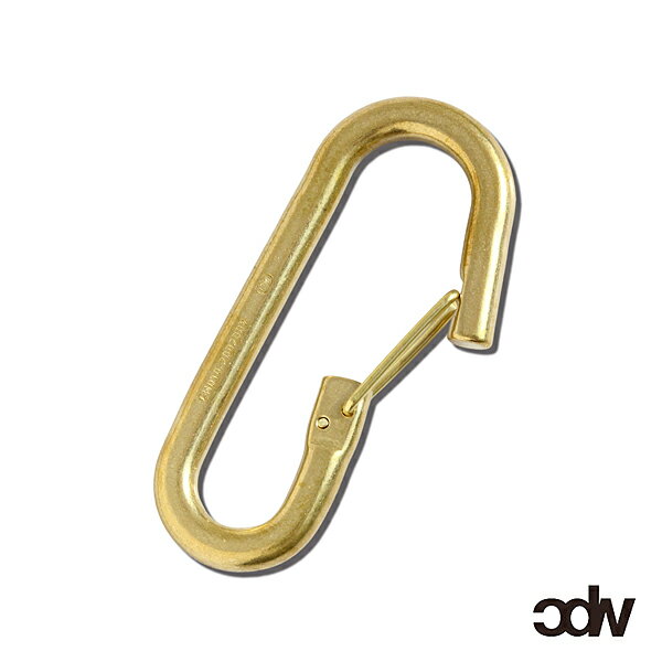 CANDY DESIGN & WORKS キャンディ デザイン&ワークス 【 RAFF CARABINER KEY RING BRASS [CHW-10] / カラビナ キーリング 】[ 正規品 ] キーホルダー 鍵 カギ ゴールドカラー プチギフト ペア プレゼント ユニセックス メンズ レディース 人気 おしゃれ