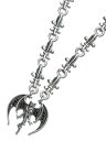 Darren Simonian ダレン シモニアン 【 Hollywood Vampires Bat Necklace with 18 Black CZ 039 s Stones ハリウッドヴァンパイアーズ バット ネックレス 】 正規品 スターリングシルバー 愛用 着用 銀 925 プレゼント メンズ 【 送料無料 】