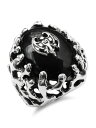 楽天アクセサリー its 12 midnightDarren Simonian ダレン シモニアン 【 Hollywood Vampires Black Onyx Organic Bat Ring ハリウッドヴァンパイアーズ ブラック オニキス オーガニック バット リング 】[ 正規品 ] 指輪 コウモリ 銀 925 メンズ 【 送料無料 】