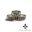 Darren Simonian ダレン シモニアン 【 Never Fear Truth Ring / ジョニーデップ NFTリング 】 正規品 指輪 シルバー 925 銀 ジョニーデップ愛用 人気 ブランド おしゃれ シンプル 幅広 レア メンズ レディース ユニセックス メッセージ【 送料無料 】