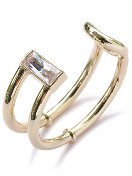 Eddie Borgo エディボルゴ 【 CROSSBAR BAGUETTE CUFF (GOLD) クロスバー バゲット カフ ( ゴールド ) 】[ 正規品...