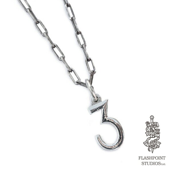 Flash Point フラッシュポイント 【 JOHNNY DEPP 3 Tatoo Necklace ジョニーデップ スリータトゥーネックレス 】 ペンダント 刺青 入れ墨 ロングチェーン 数字 ナンバー シルバー 銀 925 ユニセックス メンズ レディース 【 送料無料 】