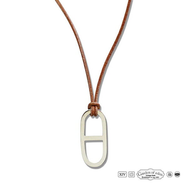 Garden of Eden ガーデン オブ エデン 【 Anchor Leather Necklace ( small ) [ 22AW005 ] アンカー レザー ネックレス 】[ 正規品 ] ペンダント チャーム シルバー925 革ひも プレゼント ユニセックス メンズ レディース 人気ブランド おしゃれ 【 送料無料 】