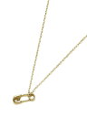 GILES BROTHER ジャイルス アンド ブラザー 【 SAFETY PIN TINY CHARM ( Gold vermeil ) セーフティー ピン タイニー チャーム 】 正規品 ネックレス ペンダント 調節可能 メンズ レディース 人気 ブランド おしゃれ 【 送料無料 】