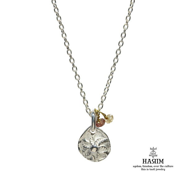 HARIM ハリム 【 White SUN & Jem ネックレス [ HRP088 WH ] 】[ 正規品 ] ホワイト サン＆ジェム ペンダント 太陽シルバー ペア プレゼント ユニセックス メンズ レディース 人気 ブランド おしゃれ 【 送料無料 】