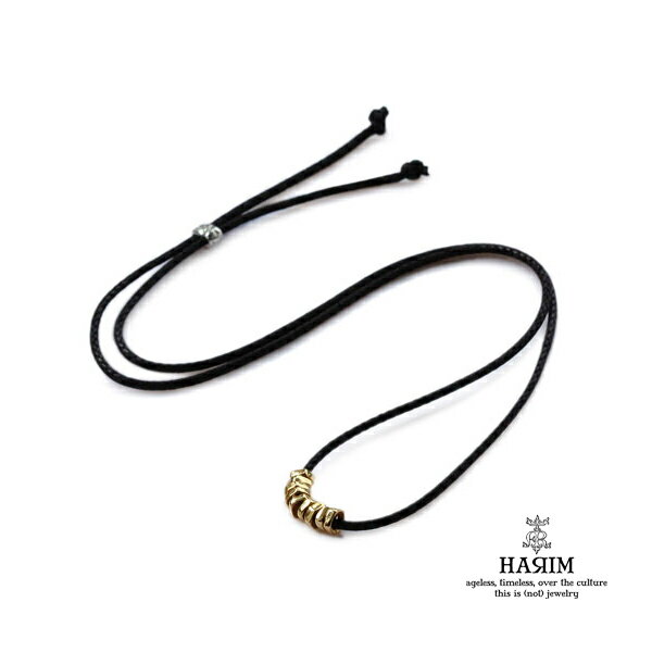 HARIM ハリム 【 SV Rock Beads Necklace 18K Gold coating / [ HRP103G ] 】[ 正規品 ] ネックレス ペンダント ゴールド メンズ レディース 【 送料無料 】