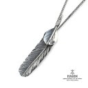 HARIM ハリム 【 HARIM FEATHER RIGHT M ※Heart Feather Custom (Silver) / [ HRT006OX_HFC_sl ] 】[ 正規品 ] フェザー ネックレス ペンダント シルバー メンズ レディース 【 送料無料 】