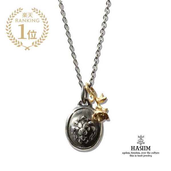 HARIM ハリム 【 LEO & ROSE Necklace / [ HRP086 ] 】[ 正規品 ] ネックレス ペンダント チャーム ゴールド シルバー 薔薇 花 フラワー メンズ レディース 【 送料無料 】