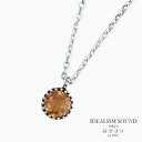 IDEALISM SOUND イデアリズムサウンド 【 MARQUISE FLOWER ネックレス (シトリン) No.12063 マーキスフラワー 】 正規品 天然石 シルバー 調節可能 オーバルチェーン 喜平 銀 925 ギフト プレゼント ユニセックス メンズ レディース 【 送料無料 】