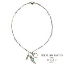 IDEALISM SOUND イデアリズムサウンド 【 ホースシュー & クロー with スカル アンクレット [ No.13120 ] 】[ 正規品 ] ドクロ 馬蹄 ターコイズ シルバー チェーン トルコ石 喜平 925 ギフト プレゼント ユニセックス メンズ レディース 【 送料無料 】