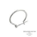 IDEALISM SOUND イデアリズムサウンド 【 3ライン ラージフープピアス No.15027 】 正規品 フープピアス イヤリング スターリングシルバー 銀 シルバー925 ペア プレゼント ギフト ユニセックス メンズ レディース 人気 ブランド おしゃれ