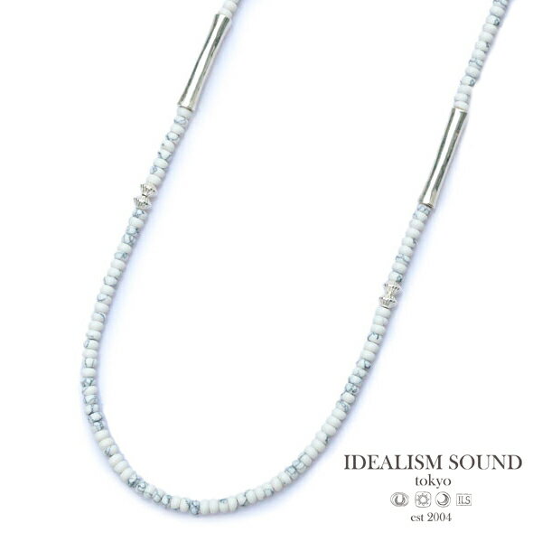 樂天商城 - IDEALISM SOUND イデアリズムサウンド 【 マグネサイト シルバービーズ ネックレス [ No.15060 ] 】[ 正規品 ] パワーストーン シンプル ホワイト ロング 天然石 Tバー 銀 白 925 ペア ギフト プレゼント ユニセックス メンズ レディース 【 送料無料 】