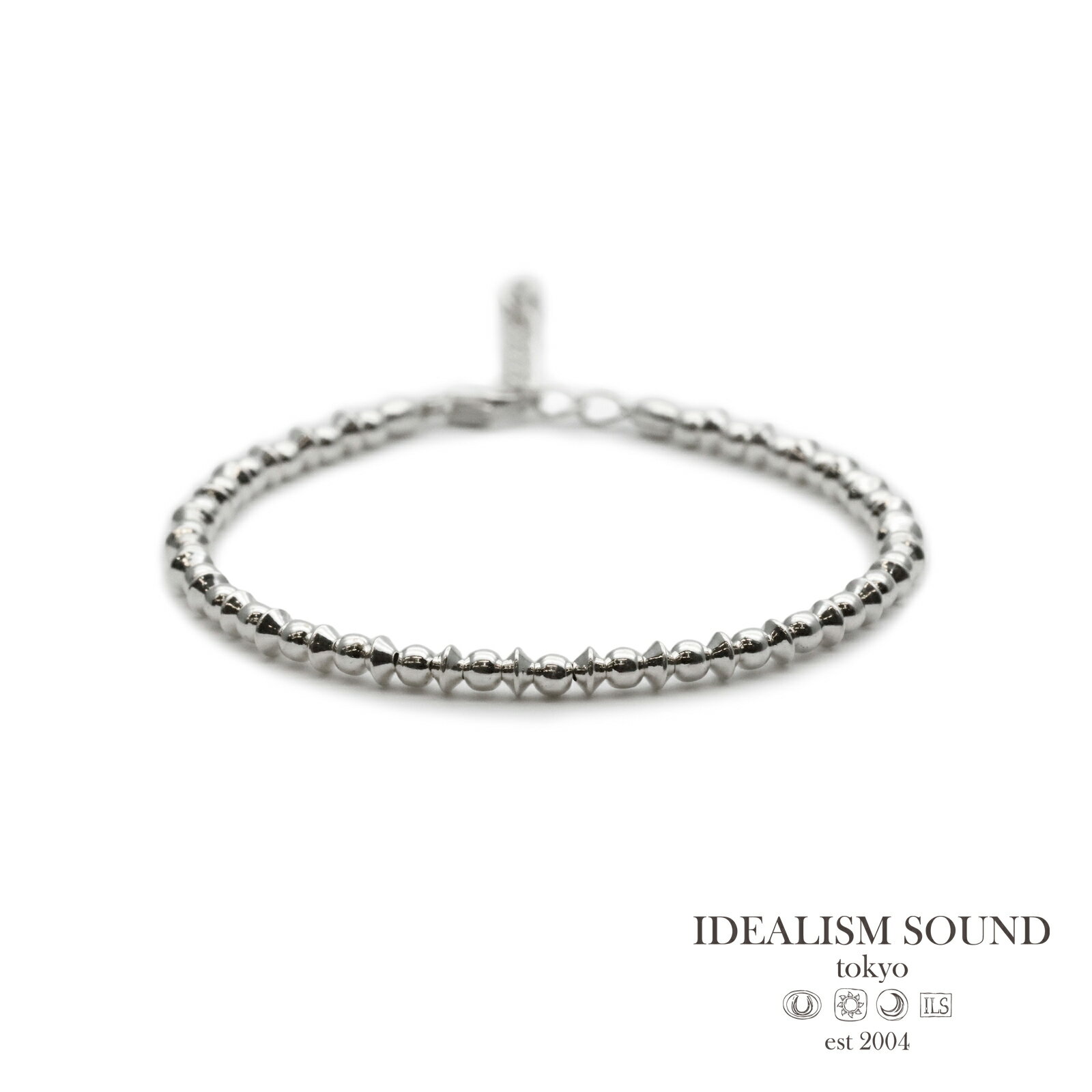 樂天商城 - IDEALISM SOUND イデアリズムサウンド 【 Rhythm Beads Bracelet [ No.15074B ] リズム ビーズ ブレスレット 】[ 正規品 ] シルバー 銀 925 プレゼント ジュエリー ユニセックス メンズ レディース 人気 ブランド おしゃれ 【 送料無料 】