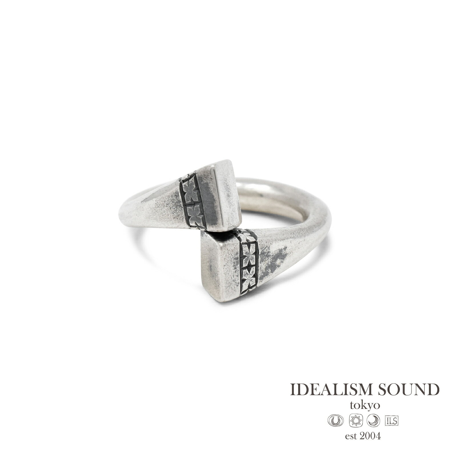 IDEALISM SOUND イデアリズムサウンド 【 Square Pole Ring [ S19012 ] スクエア ポール リング 】[ 正規品 ] 指輪 トゥアレグ族 シルバー 銀 925 プレゼント ユニセックス メンズ レディース 人気 ブランド おしゃれ 【 送料無料 】