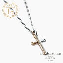 IDEALISM SOUND イデアリズムサウンド 【 Silver × Gold セパレートクロス ネックレス No.14074 】 正規品 18Kイエローゴールド シルバー ペンダント 十字架 金 銀 925 ペア ギフト プレゼント ユニセックス メンズ レディース 【 送料無料 】