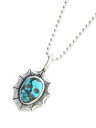 Lee Downey [_Ej[ Tiny Skull Necklace (Large Waves) - Turquoise / XJ lbNX y_g ^[RCY Vo[ hN Y fB[X y  z