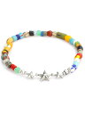 SunKu サンク 39 【 Star Beads Anklet (MIX) / SK-144-MIX スタービーズアンクレット 】 正規品 シルバー ミックス マルチカラー 星 銀 天然石 925 プレゼント ユニセックス メンズ レディース 人気 ブランド おしゃれ