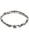 SunKu サンク 39 【 Star Beads Anklet スター ビーズ アンクレット シルバーパイプビーズ / [ SK-145 ] 】[ 正規品 ] 星 銀 メンズ レディース 【 送料無料 】