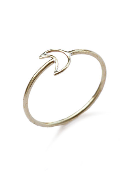 樂天商城 - Tiny タイニー 【 小さな月 リング 】[ 正規品 ] ムーン 指輪 ファランジリング ピンキーリング ゴールド ブラス 金 真鍮 レディース 人気 ブランド おしゃれ かわいい プレゼント ギフト