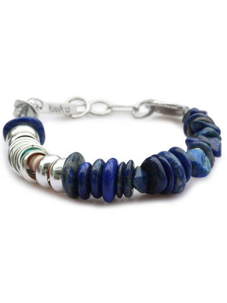 TSUNAIHAIYA ツナイハイヤ 【 Colorfield Beads Bracelet 2 (ラピスミックス) カラーフィールドビーズブレスレット 】[ ...