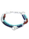 TSUNAIHAIYA ツナイハイヤ 【 Colorfield Beads Anklet (ラピス ターコイズミックス) カラーフィールドビーズアンクレット 】 正規品 2連 天然石シルバー ブルー グリーン 銀 925 ギフト プレゼント ユニセックス メンズ レディース 【 送料無料 】