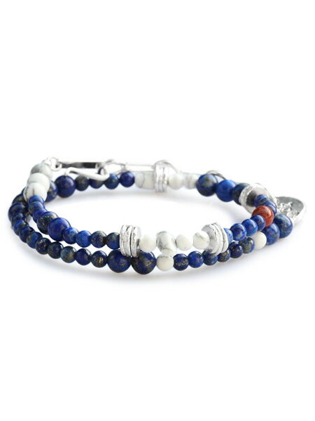 TSUNAIHAIYA ツナイハイヤ 【 Colorfield Beads Bracelet 3 (ラピスミックス) カラーフィールドビーズブレスレット 】[ ...