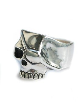 Flash Point(フラッシュポイント)フラットスカルリング with アイパッチ　FLAT SKULL RING with EYE PATCH / 指輪 ドクロ 骸骨 シルバー 銀 925 ジムスカル 眼帯 ユニセックス メンズ レディース【送料無料】