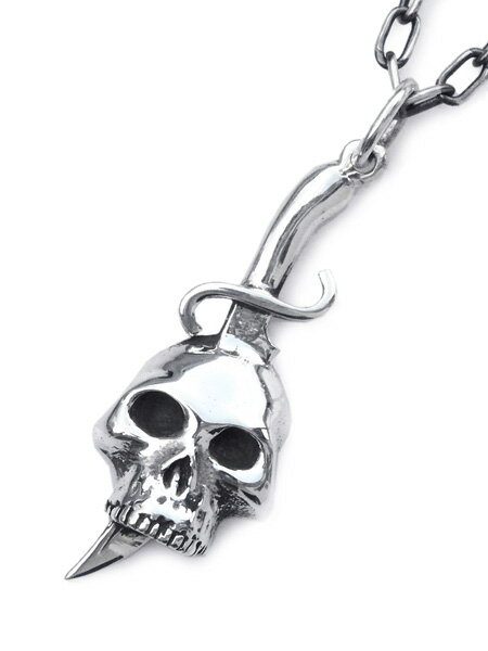 Flash Point フラッシュポイント 【 SKULL DAGGER NECKLACE スカルダガーネックレス 】 ペンダント チェーン ドクロ ナイフ 骸骨 剣 シルバー 銀 925 長さ調節可能 ユニセックス メンズ レディース 【 送料無料 】