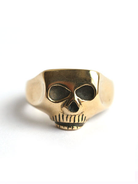 Flash Point フラッシュポイント 【 18K GOLD JIM SKULL RING ゴールドジムスカルリング 】 指輪 ドクロ 骸骨 イエローゴールド 金 ユニセックス メンズ レディース　【 送料無料 】