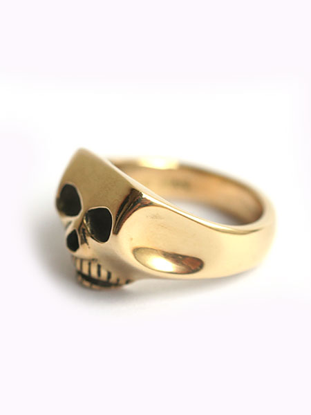 Flash Point フラッシュポイント 【 18K GOLD JIM SKULL RING ゴールドジムスカルリング 】 指輪 ドクロ 骸骨 イエローゴールド 金 ユニセックス メンズ レディース　【 送料無料 】