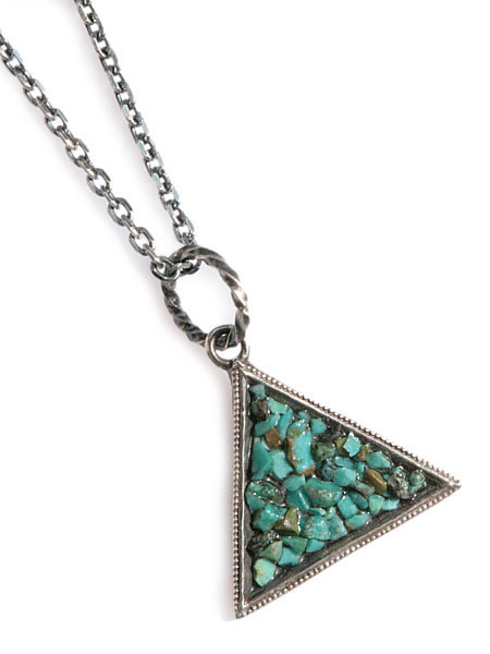 【Garden of Eden】Turquoise Triangle Necklace [ED-15NS-NK14]